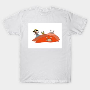 Pete the part-time pirate - crabs T-Shirt